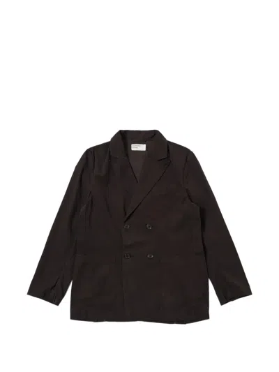 Universal Works Manor Double-breasted Jacket In Brown