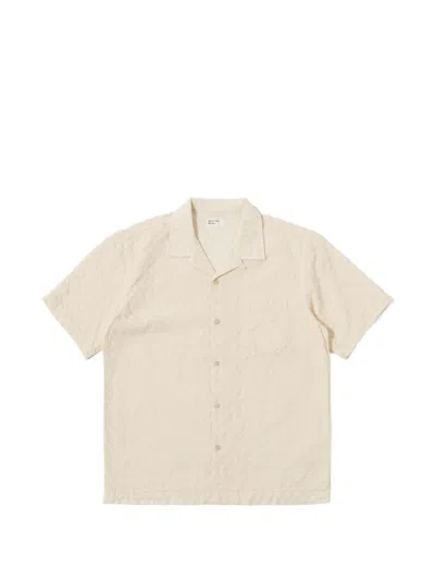 Universal Works Men's Beige Shirt Short Sleeves In Neutral