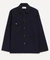 Universal Works Mens Navy Military Cotton Dockside Jacket In Blue