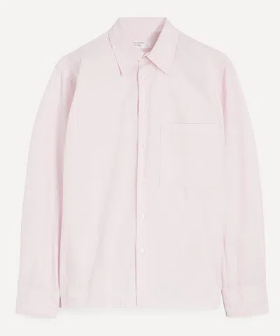 Universal Works Mens Pale Pink Broadcloth Lucky Shirt