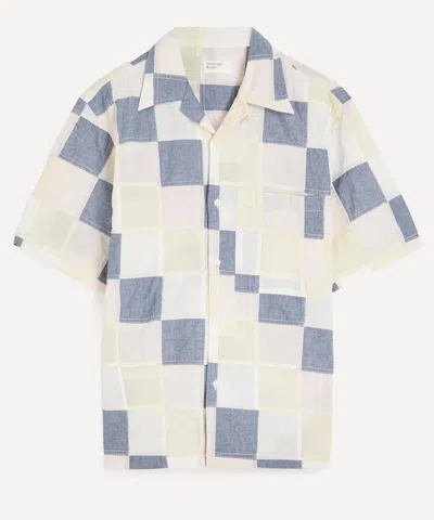 Universal Works Mens Patchwork Check Road Shirt In Multi