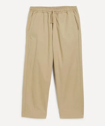 Universal Works Mens Sand Kelly Judo Trousers In Burgundy