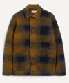 Universal Works Mens Techno Melton Check Field Jacket In Multi