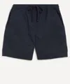 Universal Works Mens Twill Navy Beach Shorts In Blue
