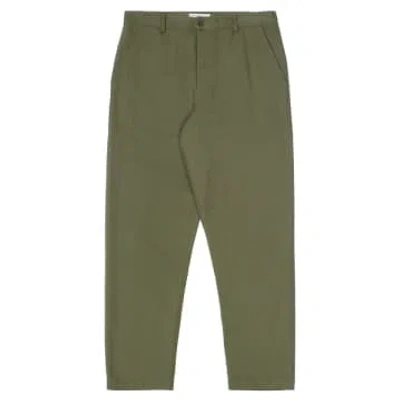 Universal Works Military Chino In Light Olive Twill In Green