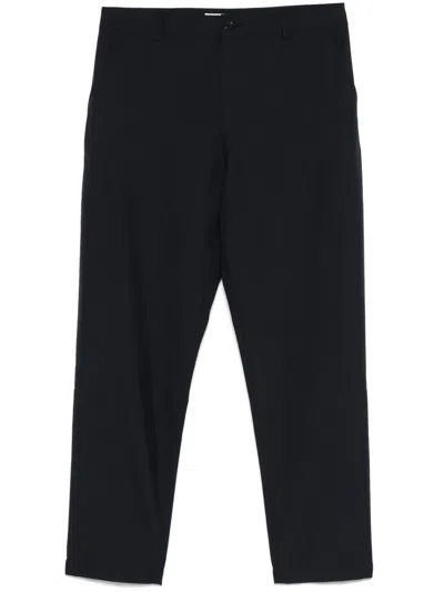 Universal Works Military Chino Trousers In Blue