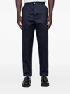 Universal Works Military Chino Trousers In Blue