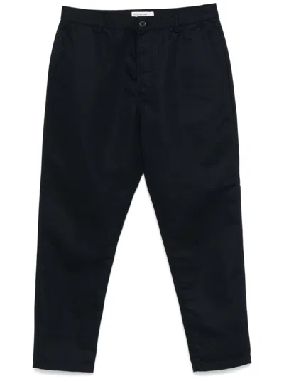 Universal Works Military Chinos Trousrs In Blue