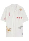 Universal Works Minari Embroidered Cotton-poplin Shirt