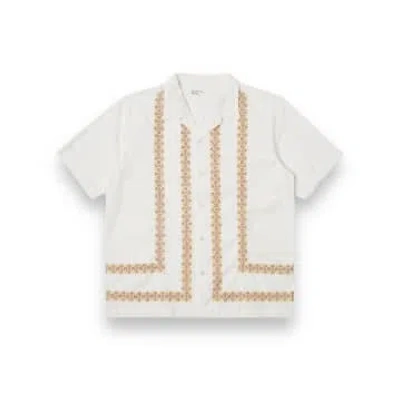 Universal Works Minari Shirt Organic Poplin 30174 Ecru In White