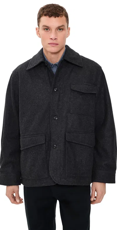 Universal Works Mowbray Heavy Duty Coat Grey Marl