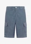 Universal Works Mw Cargo Shorts In Blue