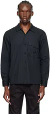 Universal Works Navy Field Shirt In Navy