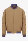 Universal Works Sand Ns Bomber Recycled Polyamide Jacket In Beige
