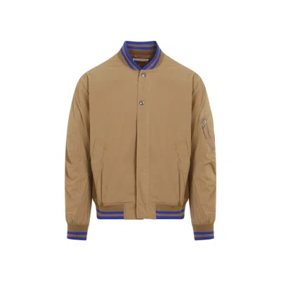 Universal Works Ns Sand Recycled Polyamide Bomber Jacket In Neutrals