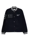 Universal Works Number-embroidered Ribbed-cuff Jacket In Animal Print