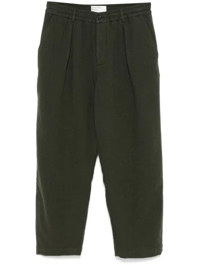 Universal Works Oxford Trousers In Black