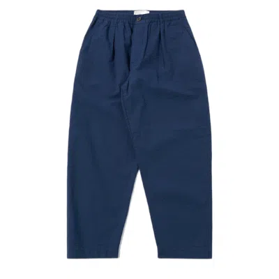 Universal Works Pants Trousers  Oxford Pant Derby Stripe - Navy In Blue