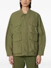 Universal Works Parachute Field Button-down Jacket In Green