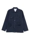 Universal Works Patch-pocket Denim Jacket In Blue