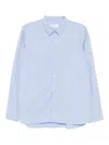 Universal Works Patched Cotton Shirt In Blue