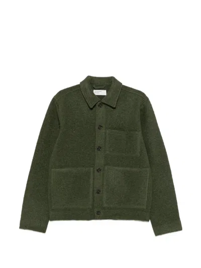 Universal Works Patch-pocket Jacket In Green