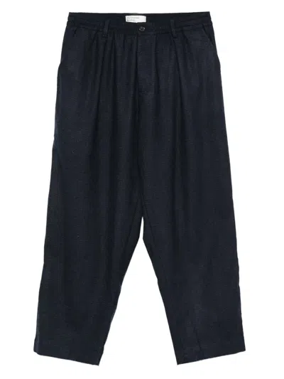 UNIVERSAL WORKS PLEATED-FRONT TAPERED TROUSERS