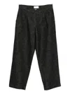 Universal Works Pleated Pocket Trousers In Black