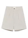 Universal Works Pleated Shorts In Grey