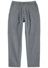 Universal Works Pleated Striped Cotton-twill Trousers