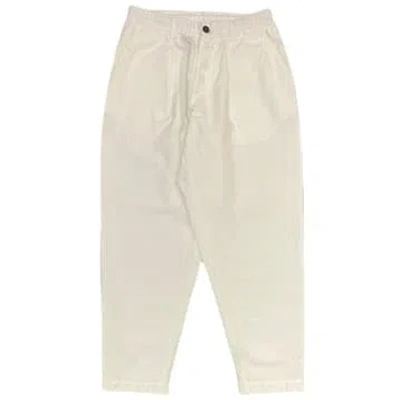 Universal Works Pleated Track Pant In Ecru In Neutral