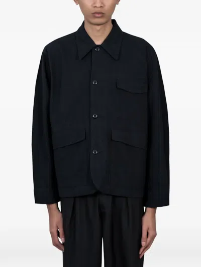 Universal Works Pocket Jacket In Black