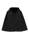 Universal Works Reversible Hooded Jacket In Black