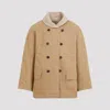 Universal Works Reversible Mackinaw Jacket In Sand