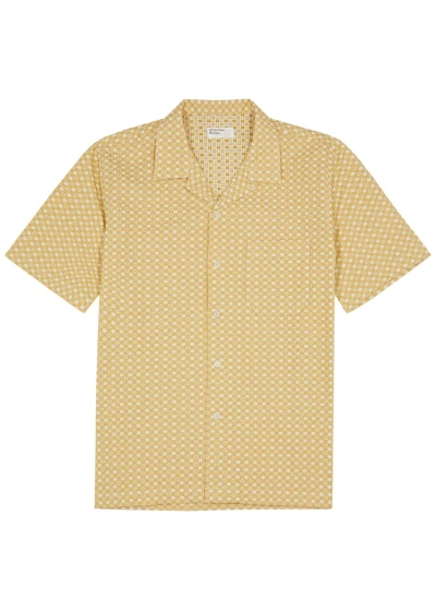 Universal Works Road Shirt In Yellow