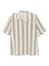 Universal Works Road Striped-intarsia Cotton-knit Shirt