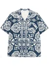 Universal Works Road Shirt In Blue