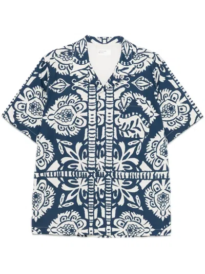 Universal Works Road Shirt In Blue