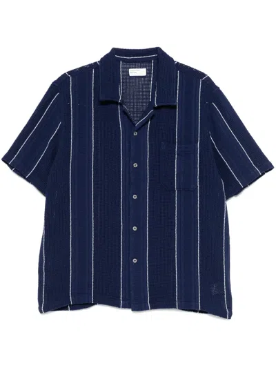 Universal Works Road Shirt In Blue
