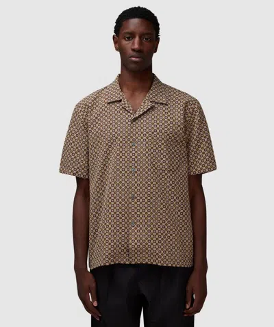Universal Works Road Shirt In Brown