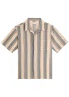 Universal Works Road Striped-intarsia Cotton-knit Shirt
