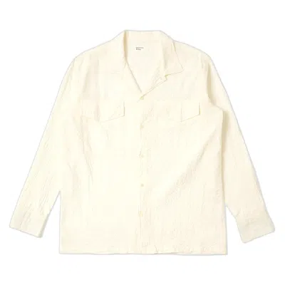 Universal Works Shirt Shirt  Waitant Shirt Arten Seersucker - Ecru In Neutral