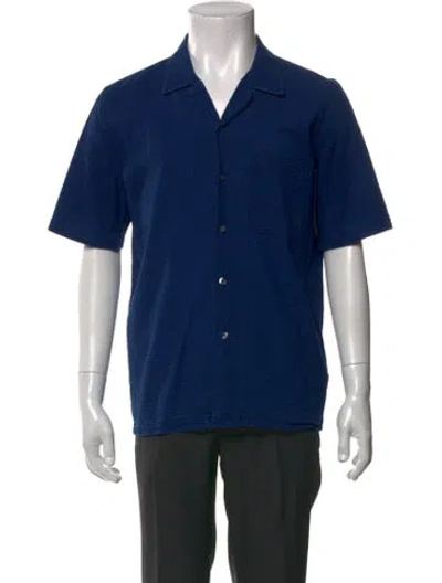 Pre-owned Universal Works Short Sleeve Shirt In Blue