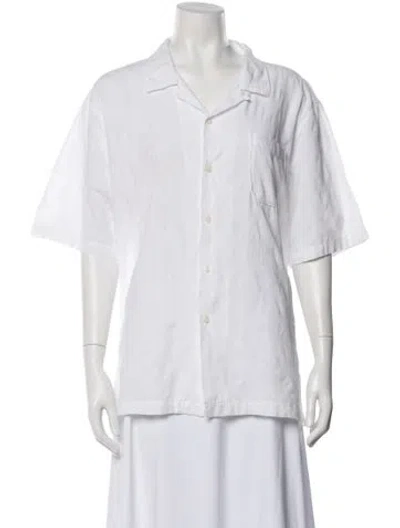 Pre-owned Universal Works Short Sleeve Shirt In White