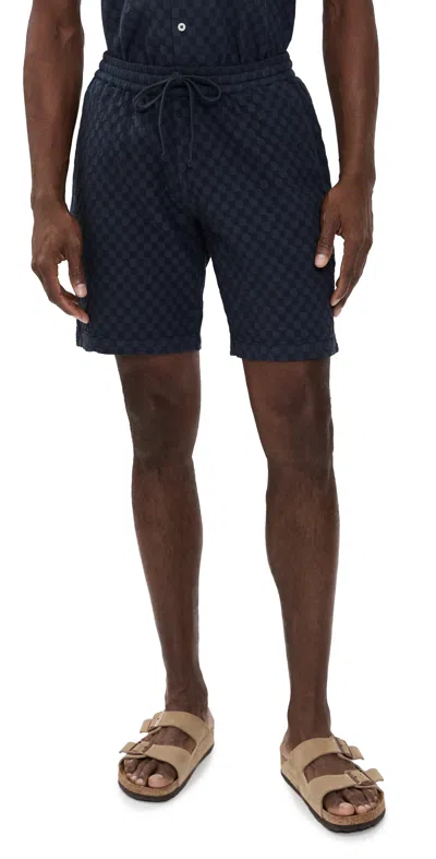 Universal Works Simple Shorts Navy In Blue