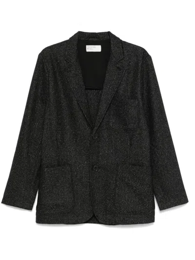 Universal Works Single-breasted Blazer In Black