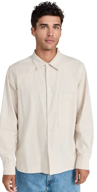 Universal Works Square Pocket Shirt Sand