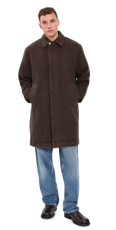 Universal Works Stan Coat Navy/brown