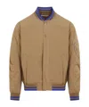 Universal Works Sand Ns Bomber Recycled Polyamide Jacket In Green