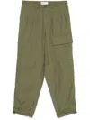 Universal Works Pleated Track Pant In Green